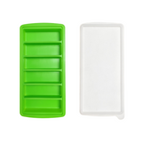 Ofen green silicone tray making long bar ice cubes, two pack