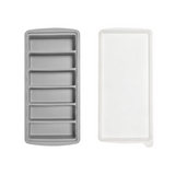 Sustenpass grey silicone tray making long bar ice cubes, two pack