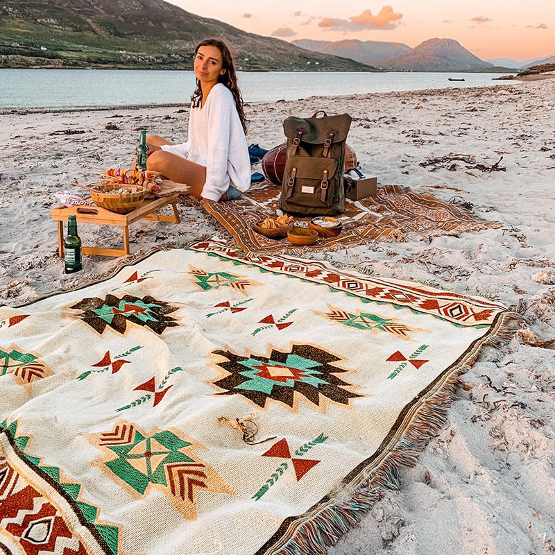 Loweswater Bohemian Picnic Blanket, 90x180cm