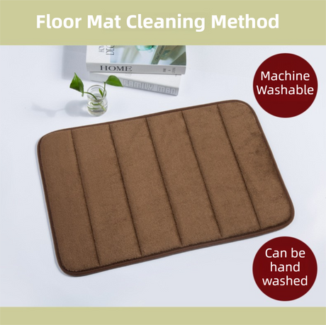 Grey 40 x 120 cm bath mat runner shown flat with rounded edges