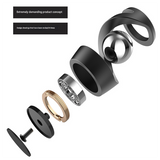 Kinetic levitating gyroscope desk ornament silver with silver beads
