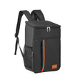 Beynac insulated cooler backpack in black with padded shoulder straps