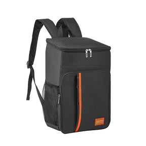 Beynac insulated cooler backpack in black with padded shoulder straps