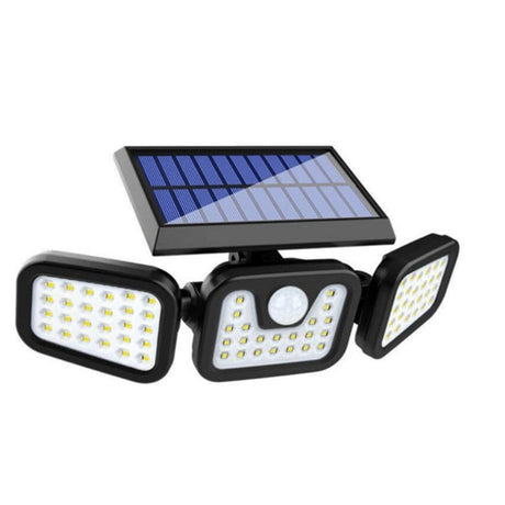 74 LED solar security light with motion sensor and 3 adjustable heads IP65