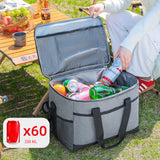 Aragunnu Insulated Cooler Bag, Soft Sided Thermal Tote, 35L