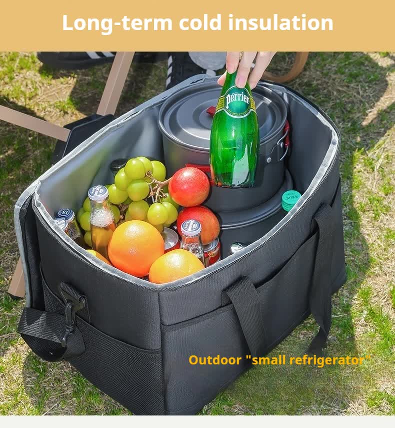 Aragunnu Insulated Cooler Bag, Soft Sided Thermal Tote, 35L