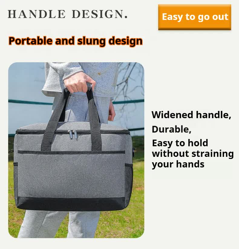 Mowarry Insulated Lunch Bag, Small 10L, Grey