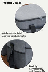 Mowarry Insulated Lunch Bag, Small 10L, Grey