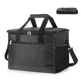 Black 18 litre Oxford insulated cooler bag with shoulder strap