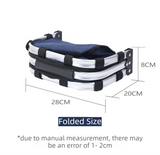 Foldable Insulated Picnic Basket With Zipper Lid & Handle - Modern Minimalist Large Capacity Thermal
