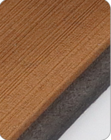 EVA Faux Teak Marine Decking Strip, light brown and black