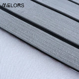 Faux Teak Marine Decking Mat, Dark Grey 240x45cm