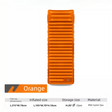Hector orange TPU ultralight inflatable camping mat