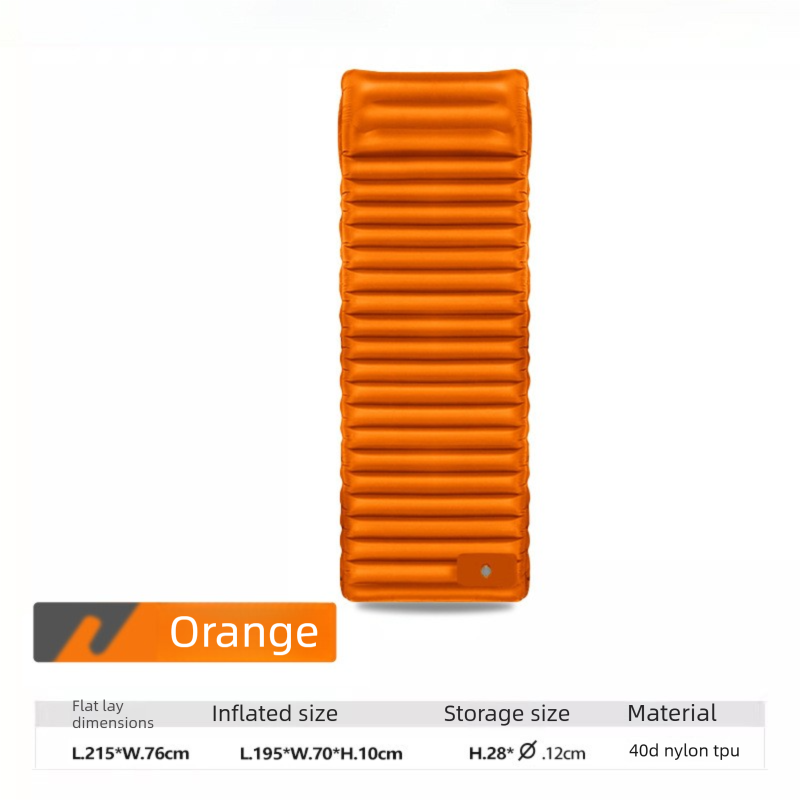 Hector orange TPU ultralight inflatable camping mat