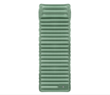Healy green and grey PVC inflatable camping air mattress