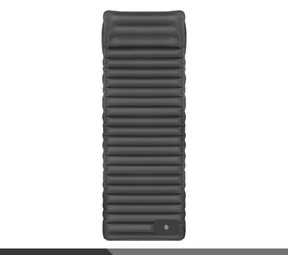 Healy black and grey PVC inflatable camping air mattress