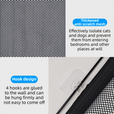 Retractable mesh safety barrier rolled back when not in use