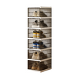 Elmhurst 6 Tier Foldable Shoe Storage Organiser, Grey image 1