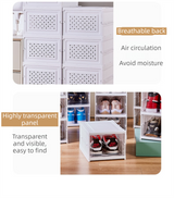Elmhurst 6 Tier Foldable Shoe Storage Organiser, Grey image 5