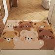 Cartoon Coil Entrance Door Mats, Set of 2, Jumbo Bear 50x80cm