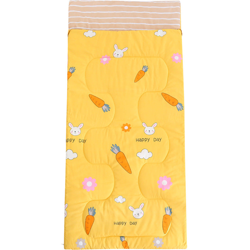 Quilted washed cotton nap sleeping bag
