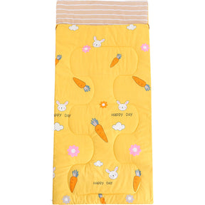 Quilted washed cotton nap sleeping bag