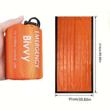 Emergency Thermal Bivvy Sleeping Bag, orange, with carry sack