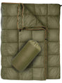 Compact Quilted Outdoor Blanket, Military Green 200x140cm