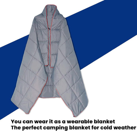 Compact Quilted Outdoor Blanket, Military Green 200x140cm