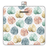 Waterproof Foldable Picnic Mat, Leaves Design 150x200cm