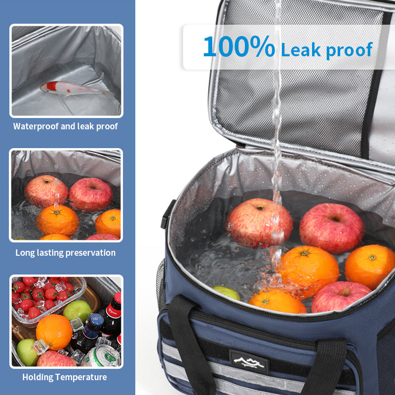 Limeuil Insulated Cooler Bag, Large Capacity, Black