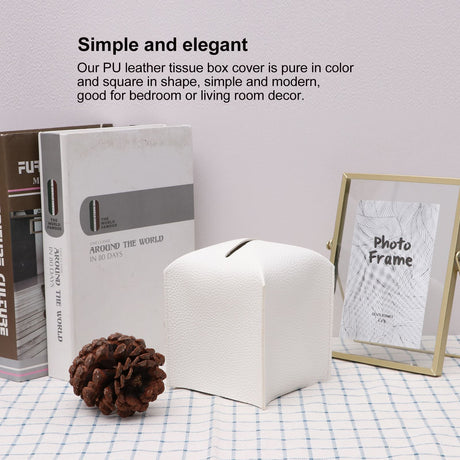 Two brown leather look roll paper holders shown together as a pack