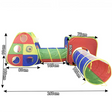 Kids four piece pop up play tent and tunnel set with ball pit