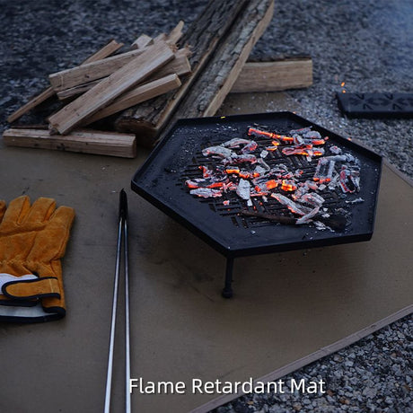 Silicone Coated Fireproof Outdoor Mat, Medium, surface detail