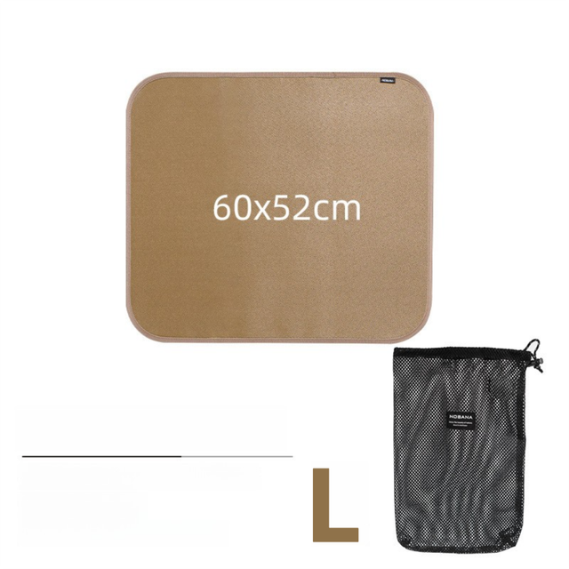 Silicone Coated Fireproof Outdoor Mat, Large 60 x 52 cm