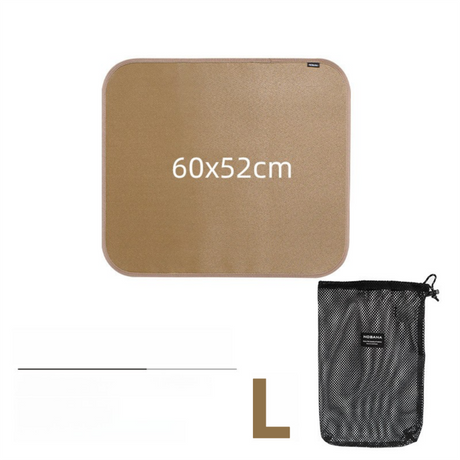 Silicone Coated Fireproof Outdoor Mat, Large 60 x 52 cm