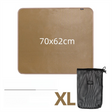 Silicone Coated Fireproof Outdoor Mat, XL 70 x 62 cm