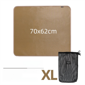 Silicone Coated Fireproof Outdoor Mat, XL 70 x 62 cm
