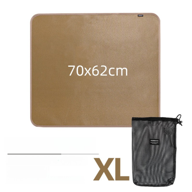 Silicone Coated Fireproof Outdoor Mat, XL 70 x 62 cm