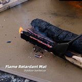 Silicone Coated Fireproof Outdoor Mat, XL, with mesh storage bag