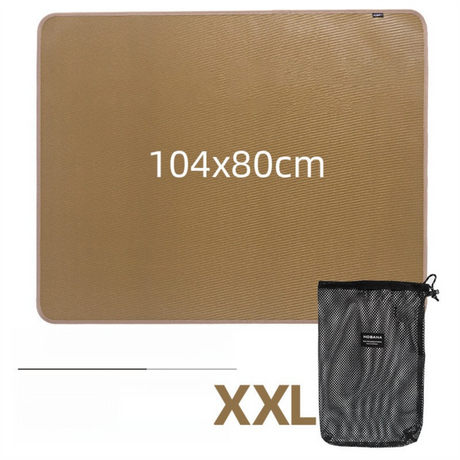 Silicone Coated Fireproof Outdoor Mat with Storage Bag, 104x80cm