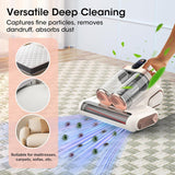 Ingolstadt UV Mattress Vacuum, Handheld Mite Remover, 8000Pa, White and Gold