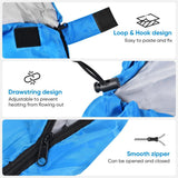 Envelope Camping Sleeping Bag, 0°C, 210x75cm, Blue