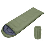Envelope Camping Sleeping Bag, 0°C, 210x75cm, Dark Green