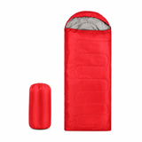 Envelope Camping Sleeping Bag, 0°C, 210x75cm, Red