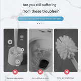 Disposable sponge cleaning head clipped onto the toilet brush handle