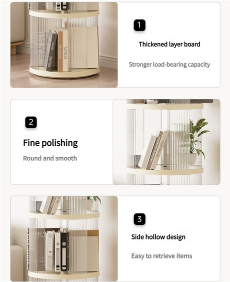 Stepney 4 Tier Bookshelf, Cream White