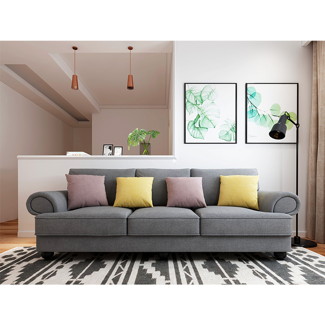 Cloud Nine Slate Grey 3-Seater Sofa