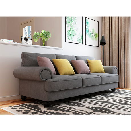 Cloud Nine Slate Grey 3-Seater Sofa