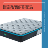 28cm GelZone Pocket Spring Mattress — Zoned Cooling Gel Memory Foam — Allure Home Collections